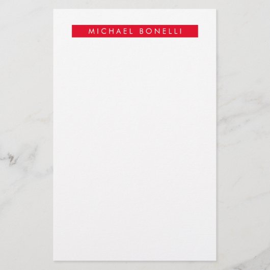 Einfache Schlichte Minimalistische Elegant Moderne Briefpapier (Vorderseite)