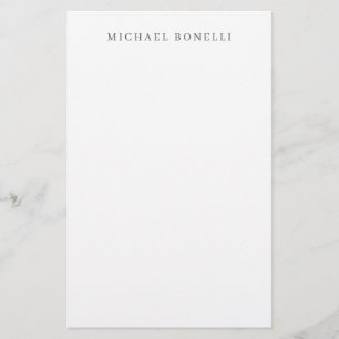 Einfache Schlichte Minimalistische Elegant Moderne Briefpapier