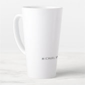 Einfache Schlichte Minimalistische Elegant Moderne Milchtasse (Linke Ecke)