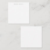 Einfache Schlichte Minimalistische Elegant Moderne Mitteilungskarte (Vorne/Hinten)