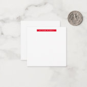 Einfache Schlichte Minimalistische Elegant Moderne Mitteilungskarte (Vorderseite/Rückseite Beispiel)