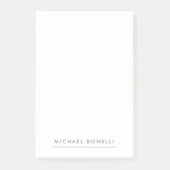 Einfache Schlichte Minimalistische Elegant Moderne Post-it Klebezettel (Vorderseite)