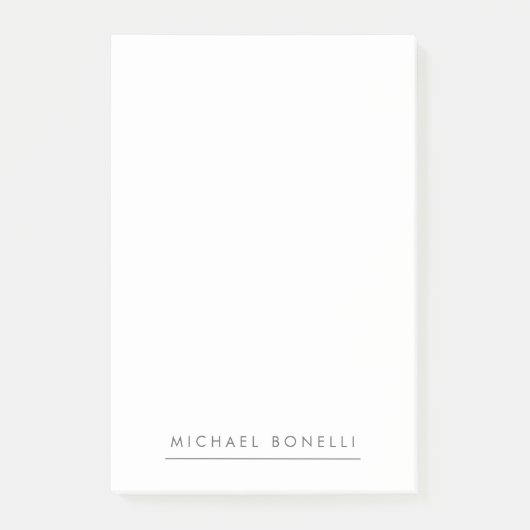 Einfache Schlichte Minimalistische Elegant Moderne Post-it Klebezettel (Vorderseite)