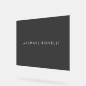 Einfache Schlichte Minimalistische Elegante Modern Acrylschild (Winkel)