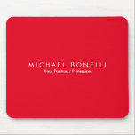 Einfache Schlichte Minimalistische Elegante Modern Mousepad<br><div class="desc">Erleben Sie dieses moderne,  elegante Design. Diese Vorlage kann an alle beruflichen Beruf angepasst werden.</div>