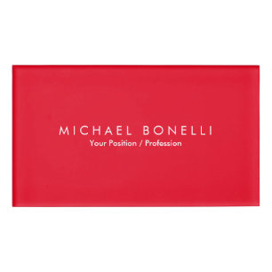 Einfache Schlichte Minimalistische Elegante Modern Namenschild