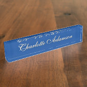 Einfache Schlichte Minimalistische Elegante Modern Namensplakette (Seite)