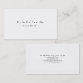 Einfache Schlichte Minimalistische Moderne Berufli Visitenkarte (Vorne/Hinten)