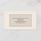 Einfache Schlichte Minimalistische Unterschrift Cr Visitenkarte (Rückseite)