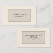 Einfache Schlichte Minimalistische Unterschrift Cr Visitenkarte (Vorne/Hinten)