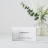 Einfache Schlichte, moderne Business Card Visitenkarte (Stehend Vorderseite)