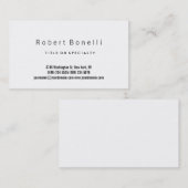 Einfache Schlichte, moderne Business Card Visitenkarte (Vorne/Hinten)
