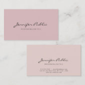 Einfache Schlichte Moderne Elegante Farben Berufli Visitenkarte (Vorne/Hinten)