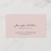 Einfache Schlichte Moderne Elegante Farben Berufli Visitenkarte (Rückseite)