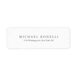 Einfache Schlichte moderne Elegante Rücksendeadres