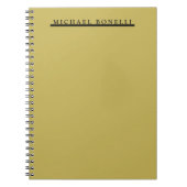 Einfache Schlichte Moderne Elegante Vegas Gold Far Notizblock (Vorderseite)