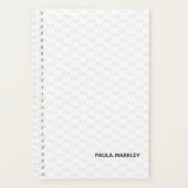 Einfache Schlichte Monogram Moderne Muster Planer (Vorderseite)