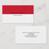 Einfache Schlichte Rotweine Minimalistisch kreativ Visitenkarte (Vorne/Hinten)