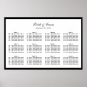 Einfache Schlichte Schnürkarte Poster (Vorne)