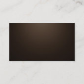 Einfache Schlichte Sepia Beruflich einzigartig Visitenkarte (Rückseite)