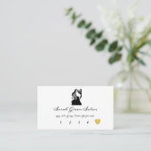 Einfache schlichte visitenkarte (Stehend Vorderseite)