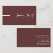 Einfache schlichte visitenkarte (Vorne/Hinten)