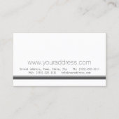 Einfache Schlichte Visitenkarte (Rückseite)