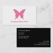 Einfache Schmetterlings-Visitenkarten Visitenkarte (Vorne/Hinten)