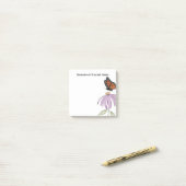 Einfache Schmetterlingsdecke Post-it Klebezettel (Auf Schreibtisch)