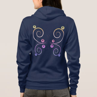 einfache Schmetterlingsflügel Hoodie
