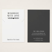 Einfache Schmuck-Nekklace-Display Gray-Karte (Vorne & Hinten)