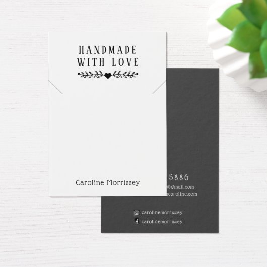 Einfache Schmuck-Nekklace-Display Gray-Karte (Schreibtisch)