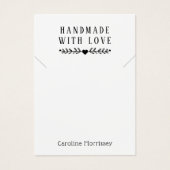 Einfache Schmuck-Nekklace-Display Gray-Karte (Vorderseite)