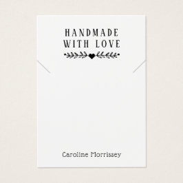 Einfache Schmuck-Nekklace-Display Gray-Karte