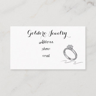 Einfache Schmuck Visitenkarte