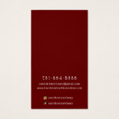 Einfache SchmuckEarring Display Burgundy Card (Rückseite)