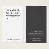 Einfache SchmuckEarring-Display Grau-Karte (Vorne & Hinten)