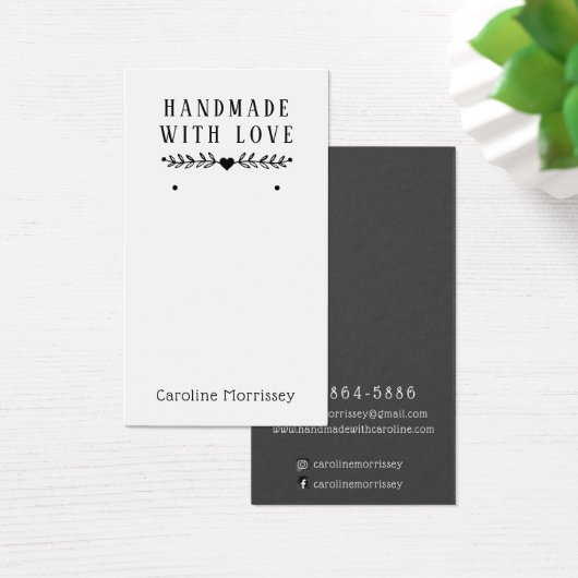 Einfache SchmuckEarring-Display Grau-Karte (Schreibtisch)