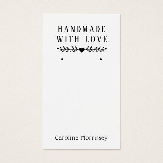 Einfache SchmuckEarring-Display Grau-Karte (Vorderseite)