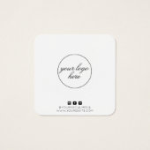 Einfache Schmuckkarte für den Ofen (Rückseite)