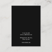 Einfache Schmuckkarte für Ihr Logo Visitenkarte (Rückseite)