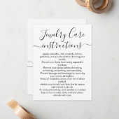 Einfache Schmuckkarte für Schwarz-weiße Skripte Mitteilungskarte (Vorderseite/Rückseite Beispiel)