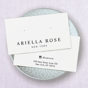 Einfache Schmuckkarte mit weißem Ofen