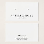 Einfache Schmuckkarte mit weißem Ofen (Vorne & Hinten)