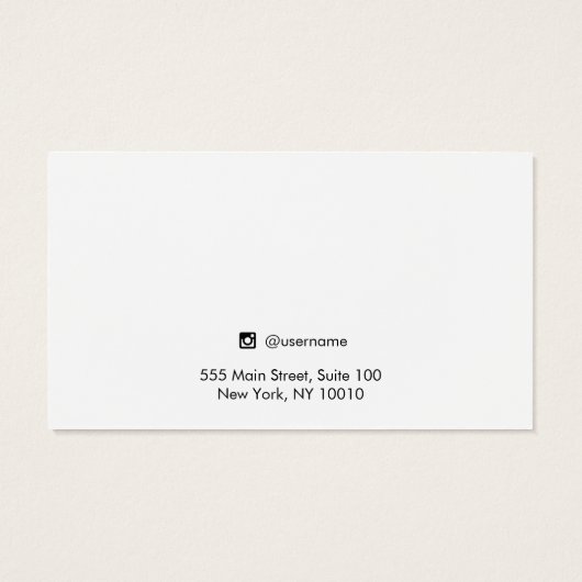 Einfache Schmuckkarte mit weißem Ofen (Rückseite)