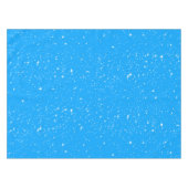 Einfache Schnee und Stars auf LICHT BLAU oder Ihre Tischdecke (Vorderseite (Horizontal))