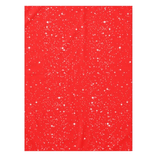 Einfache Schnee und Steine auf HELLEN ROTEN oder F Tischdecke (Vorderseite)