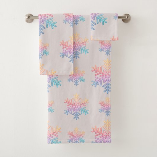 Einfache Schneeflocke Badhandtuch Set (Insitu)