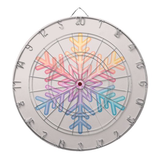 Einfache Schneeflocke Dartscheibe (vorne)