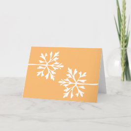 Einfache Schneeflocke Feiertagskarte